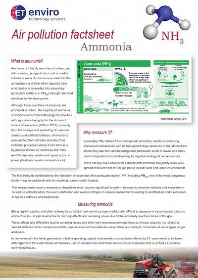 Air Pollution Factsheet - Ammonia