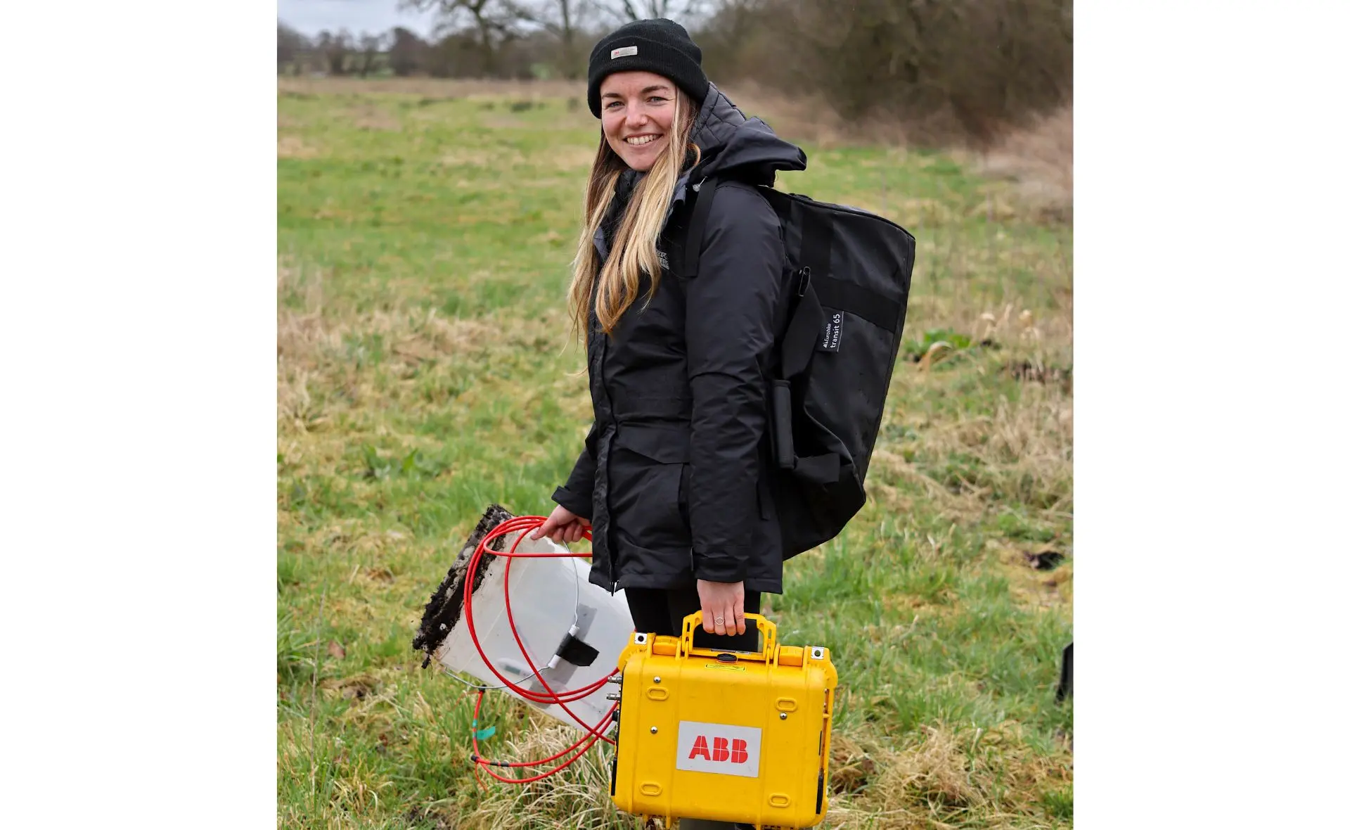Beth Pudifoot monitoring greenhouse gases