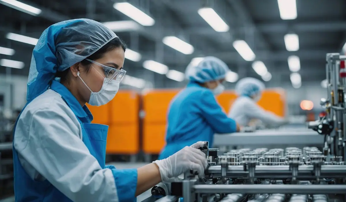 Female factory worker